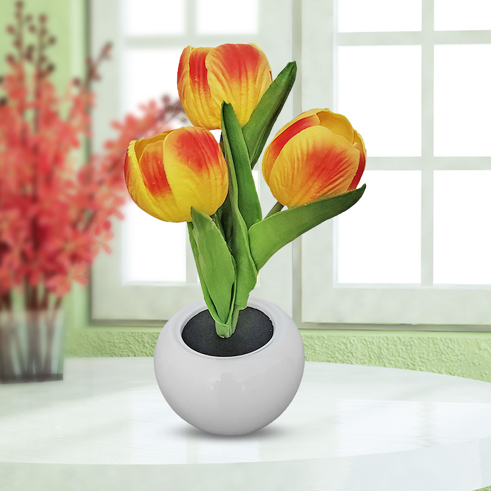 9x22cm Potted Plant Table Lamp - Plant Pot ulasan dan harga