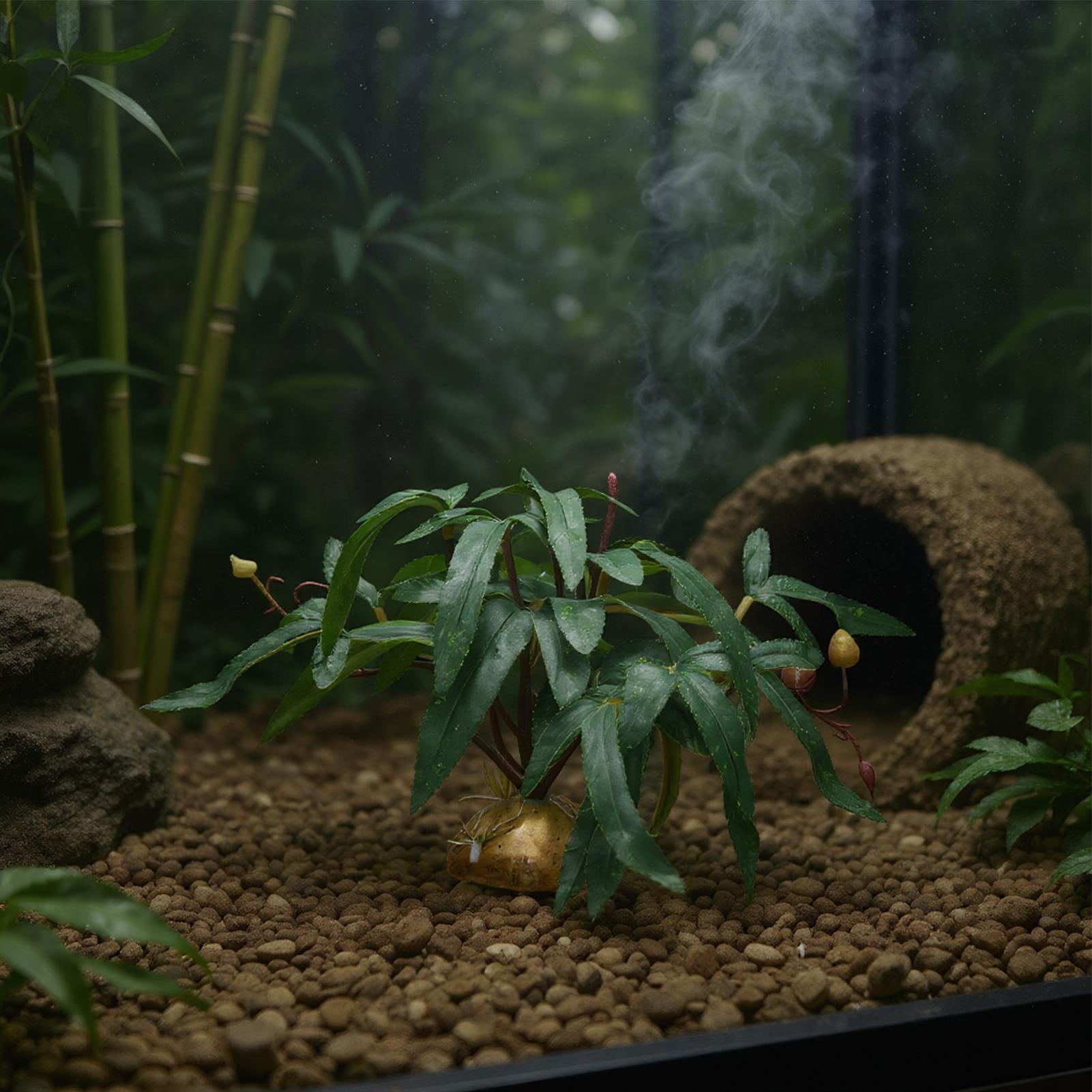 Fake Reptile Plants Snake Tank - Snake Plant ulasan dan harga