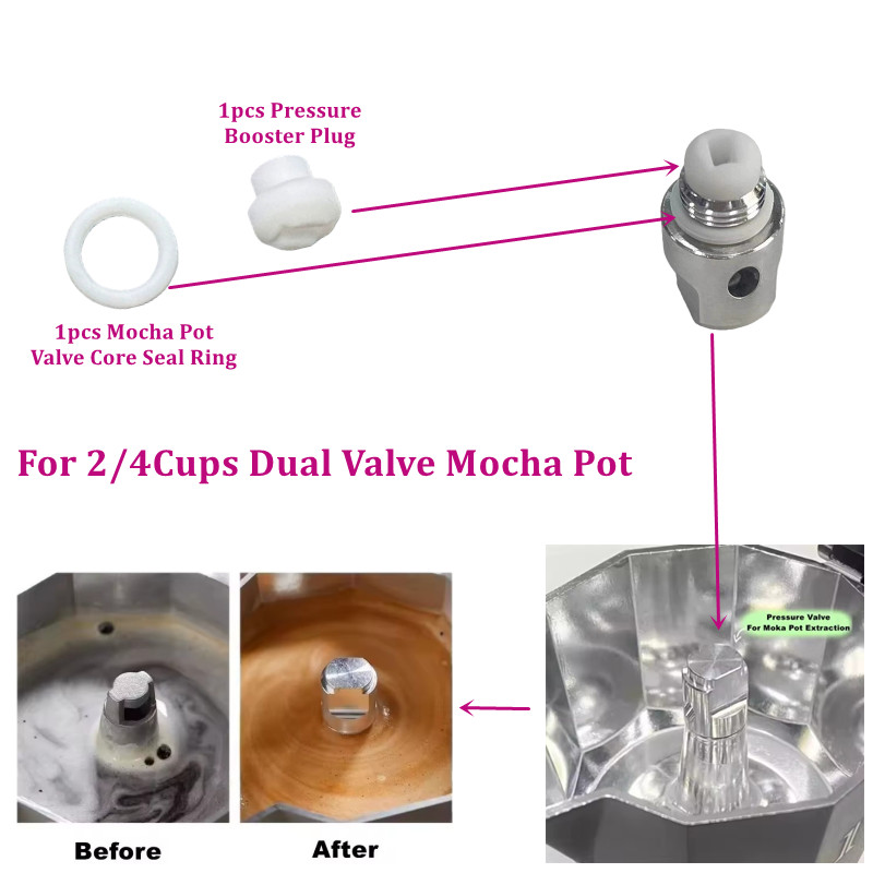 3 Set Mocha Pot Valve Core Sil - Pothos ulasan dan harga