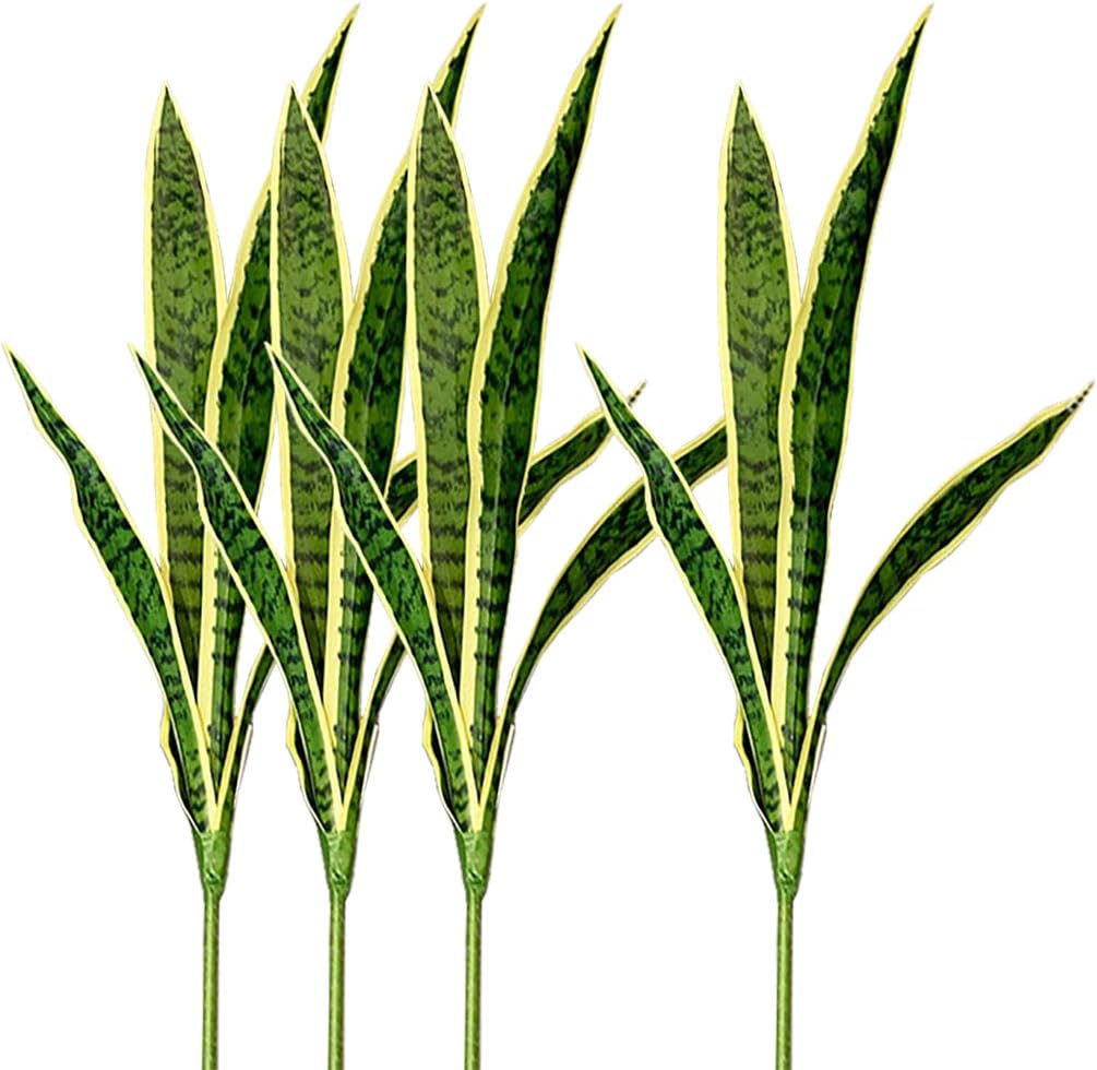 4 PCS Fake Artificial Snake Fa - Snake Plant ulasan dan harga