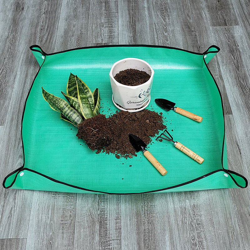 50*50cm Flower Pots Transplant - Repotting Mat ulasan dan harga