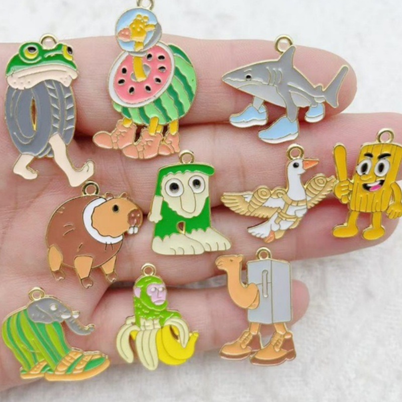 10pcs Creative Alloy Drip Oil  - Monstera ulasan dan harga