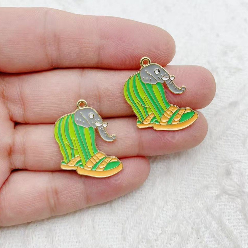 10pcs Creative Alloy Drip Oil  - Monstera ulasan dan harga