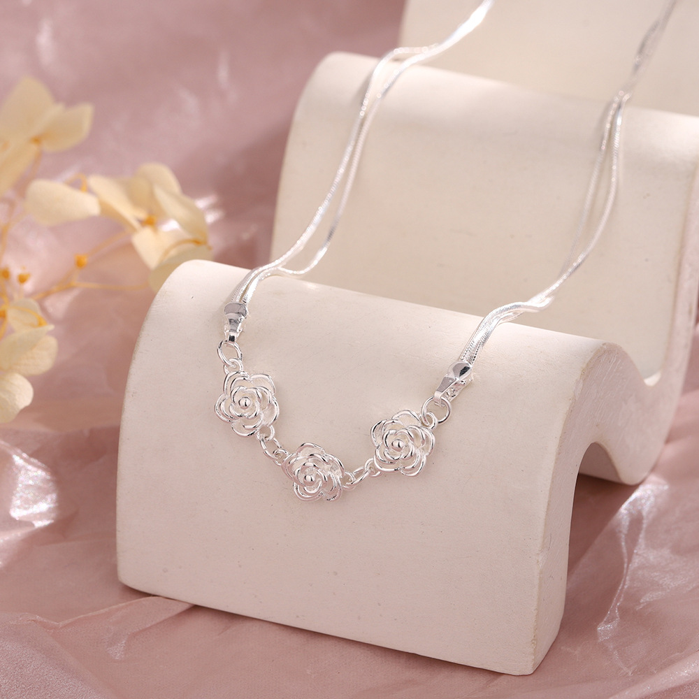 925 Sterling Silver Double-lay - Snake Plant ulasan dan harga