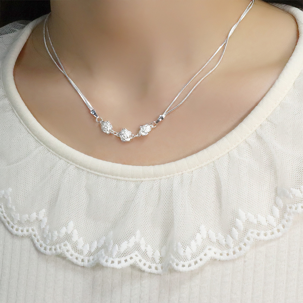 925 Sterling Silver Double-lay - Snake Plant ulasan dan harga