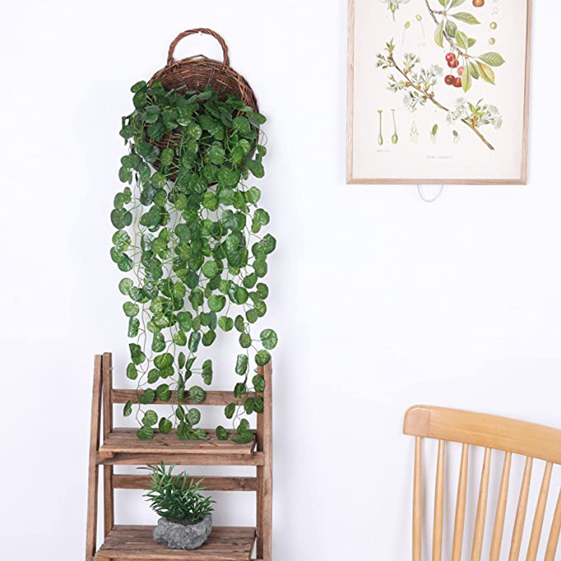 Artificial Basket Rattan Hangi - Fiddle Leaf Fig ulasan dan harga