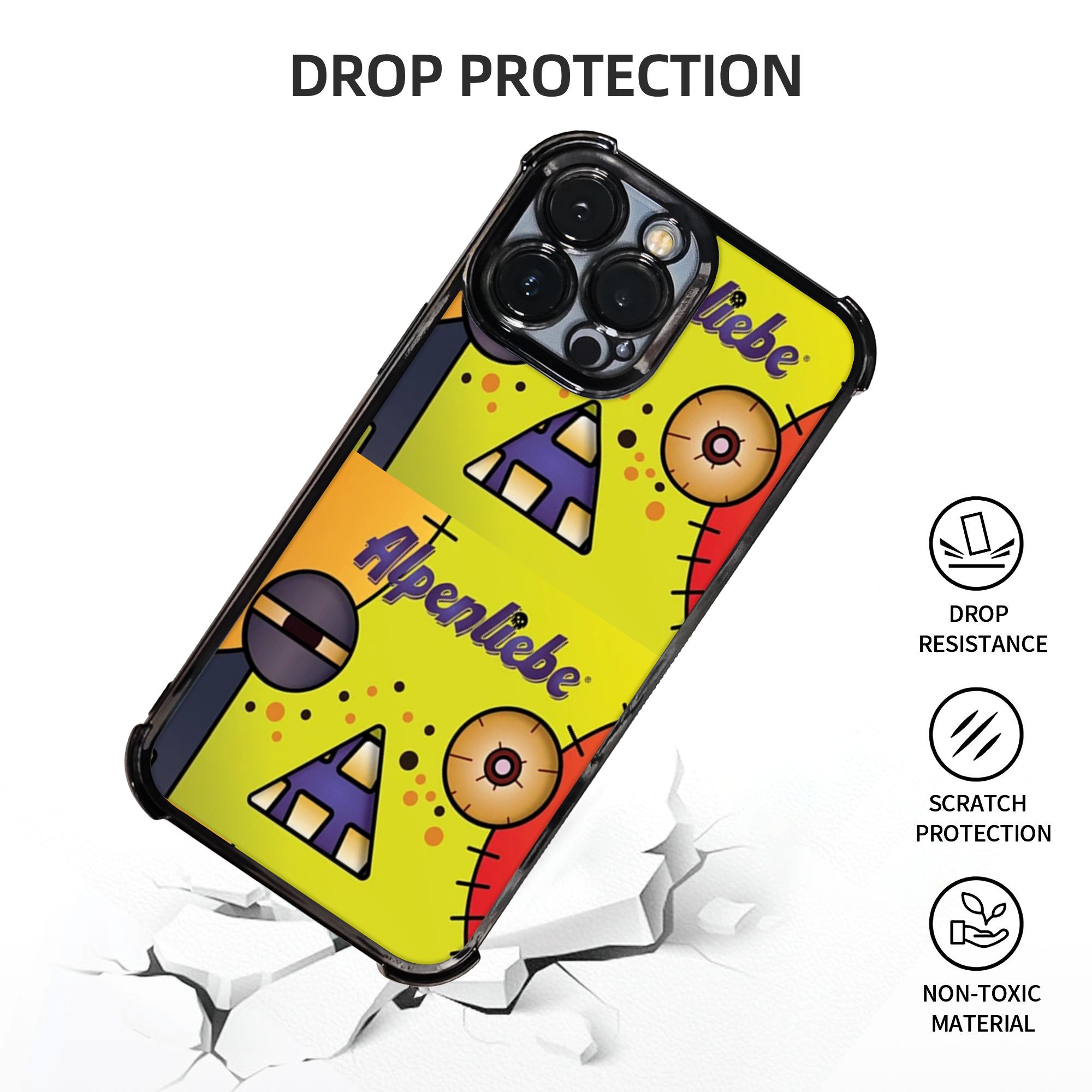 Cartoon Monster Face Patchwork - Monstera ulasan dan harga