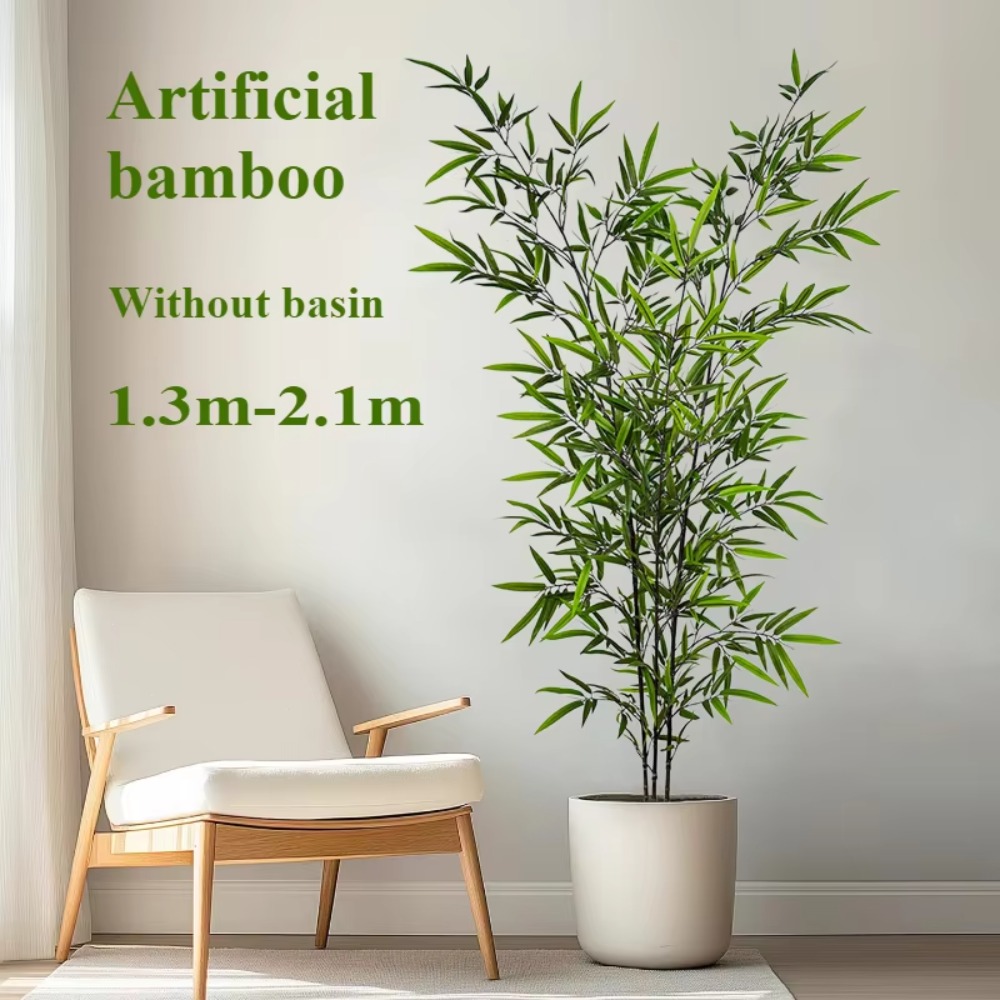 Artificial Green Bamboo PU+PVC - Snake Plant ulasan dan harga