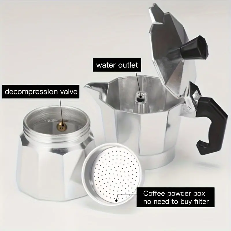 Classic Aluminum Moka Pot 50-3 - Pothos ulasan dan harga