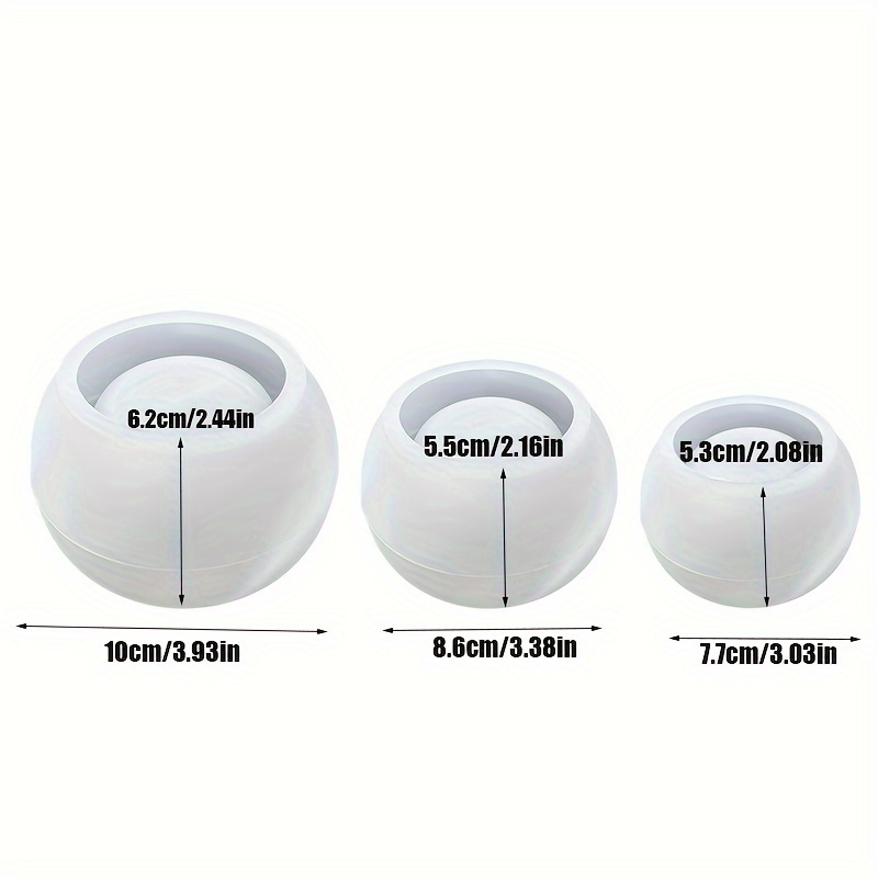 3pcs-Round Flower Pot Silicone - Succulent Set ulasan dan harga