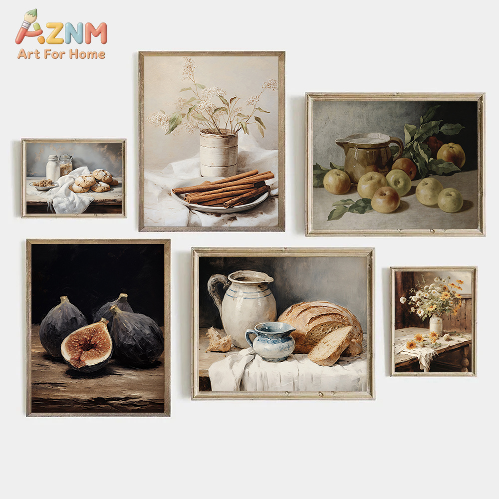AZNM Vintage Neutral Still Lif - Terracotta Pot ulasan dan harga