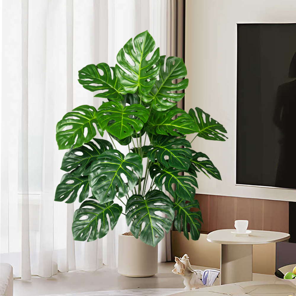 70-100cm Artificial Monstera T - Fiddle Leaf Fig ulasan dan harga