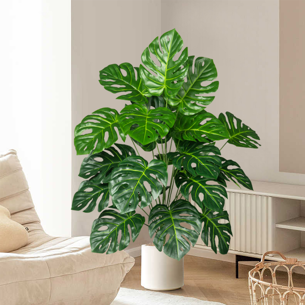 70-100cm Artificial Monstera T - Fiddle Leaf Fig ulasan dan harga