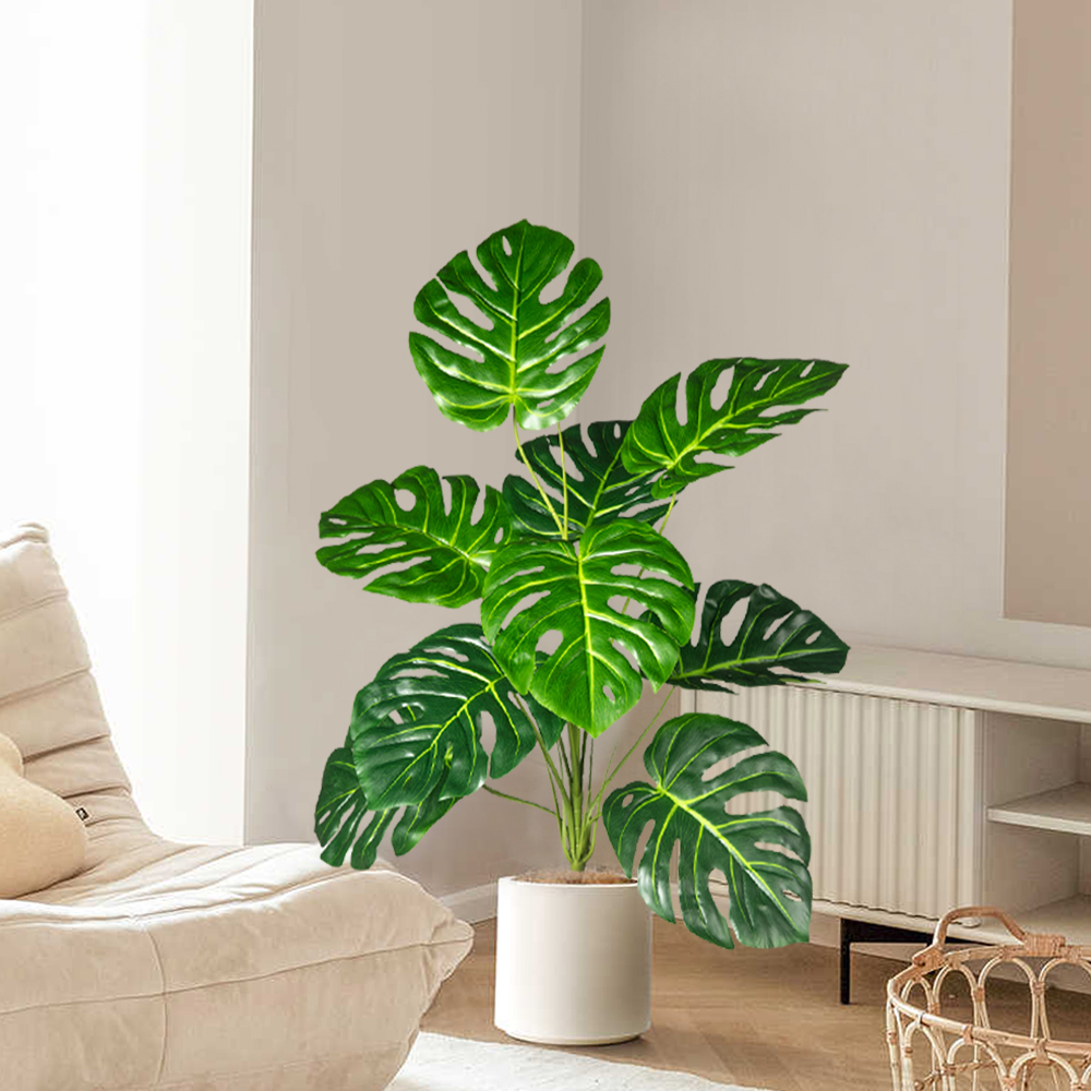 70-100cm Artificial Monstera T - Fiddle Leaf Fig ulasan dan harga