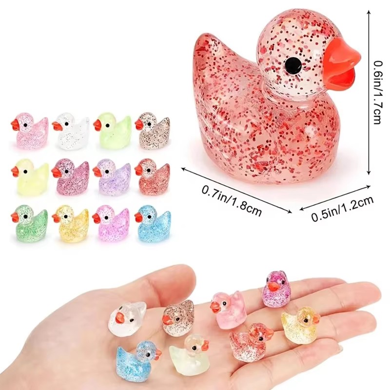 ~ Miniature resin duck with pu - Pothos ulasan dan harga
