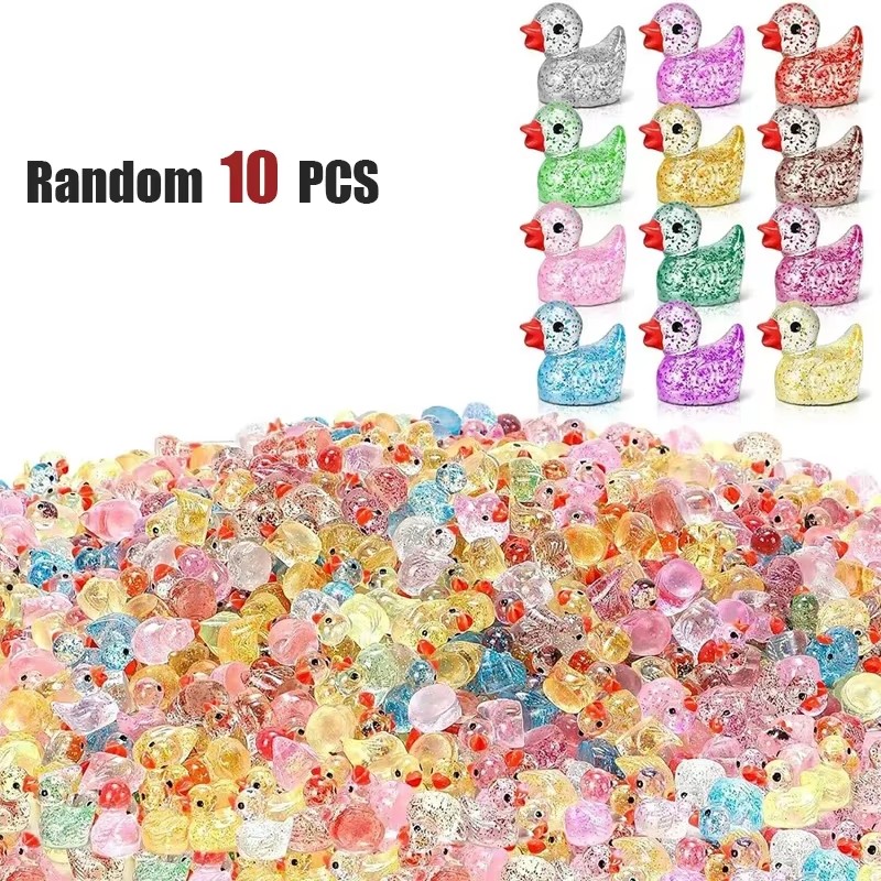 ~ Miniature resin duck with pu - Pothos ulasan dan harga