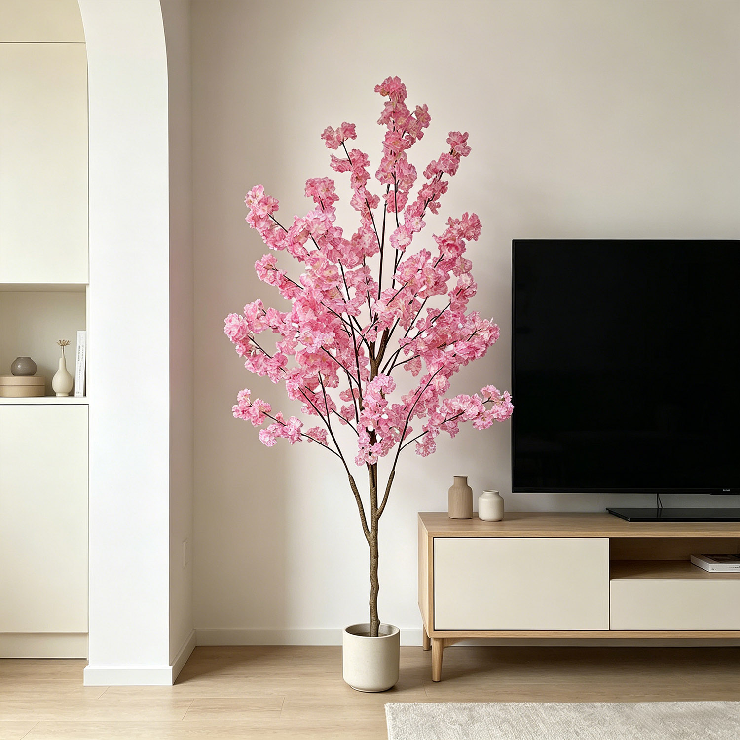 100-220cm Artificial Cherry Bl - Fiddle Leaf Fig ulasan dan harga