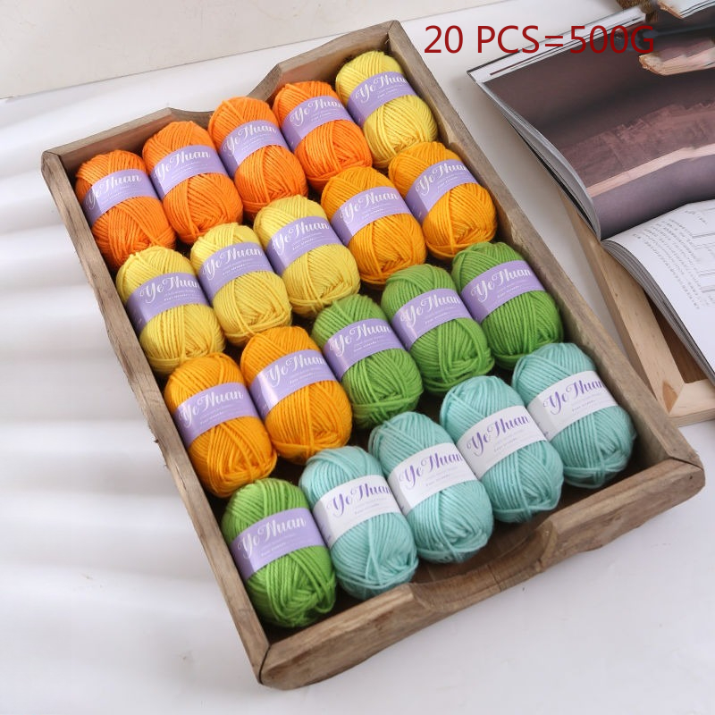 20 PCS 500g Thick Soft Knittin - Repotting Mat ulasan dan harga